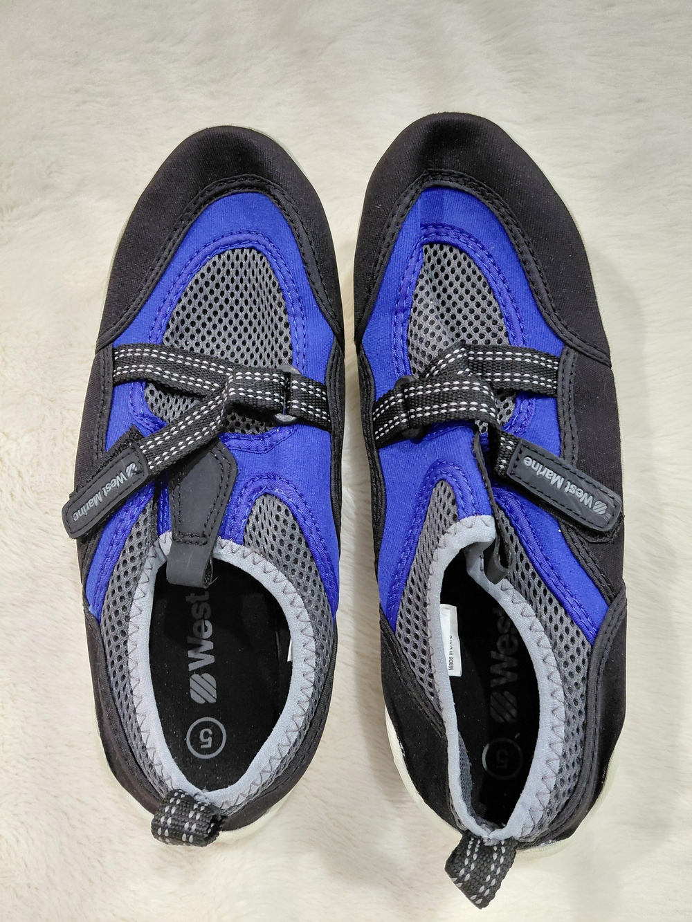 West Marine Blue & Gray Adjustable Water Shoes